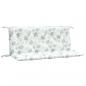 Preview: Gartenbank-Auflagen 2 Stk. Blattmuster 120x50x7 cm Stoff