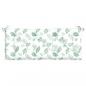 Preview: Gartenbank-Auflagen 2 Stk. Blattmuster 120x50x7 cm Stoff