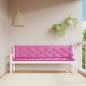 Preview: ARDEBO.de - Gartenbank-Auflagen 2 Stk. Rosa 200x50x7 cm Stoff