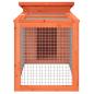 Preview: Kaninchenstall Braun 100,5x54x55 cm Massivholz Kiefer