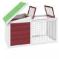 Preview: Kaninchenstall Mokka 100,5x54x55 cm Massivholz Kiefer