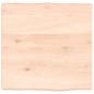 Preview: Tischplatte 40x40x(2-4) cm Massivholz Unbehandelt Baumkante