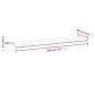 Preview: Gartenbank-Auflage Mehrfarbig 200x50x3 cm Stoff
