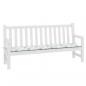 Preview: Gartenbank-Auflage Blattmuster 200x50x3 cm Stoff