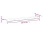 Preview: Gartenbank-Auflage Blattmuster 200x50x3 cm Stoff