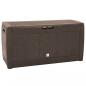 Preview: ARDEBO.de - Gartentruhe Braun 119x48x60 cm Polypropylen