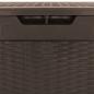 Preview: Gartentruhe Braun 119x48x60 cm Polypropylen