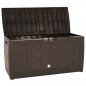 Preview: Gartentruhe Braun 119x48x60 cm Polypropylen