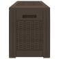 Preview: Gartentruhe Braun 119x48x60 cm Polypropylen