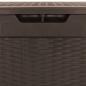 Preview: Gartentruhe Braun 119x48x60 cm Polypropylen