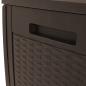 Preview: Gartentruhe Braun 119x48x60 cm Polypropylen