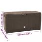Preview: Gartentruhe Braun 119x48x60 cm Polypropylen