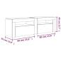 Preview: Nachttische 2 Stk. mit LEDs Sonoma-Eiche 60x35x40 cm