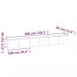 Preview: 3-tlg. TV-Schrank-Set Grau Sonoma Holzwerkstoff