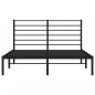 Preview: Bettgestell mit Kopfteil Metall Schwarz 120x190 cm