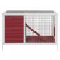 Preview: Kaninchenstall Mokka 103x44x69,5 cm Massivholz Kiefer