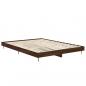 Preview: Bettgestell Braun Eichen-Optik 140x190 cm Holzwerkstoff