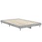 Preview: Bettgestell Betongrau 120x190 cm Holzwerkstoff