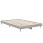 Preview: Bettgestell Grau Sonoma 120x190 cm Holzwerkstoff