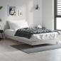 Preview: ARDEBO.de - Bettgestell Grau Sonoma 90x190 cm Holzwerkstoff