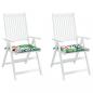 Preview: Gartenstuhl-Kissen 2 Stk. Mehrfarbig 40x40x3 cm Stoff