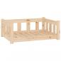 Preview: Hundebett 75,5x55,5x28 cm Massivholz Kiefer