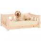 Preview: Hundebett 75,5x55,5x28 cm Massivholz Kiefer