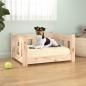 Preview: ARDEBO.de - Hundebett 55,5x45,5x28 cm Massivholz Kiefer