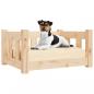 Preview: Hundebett 55,5x45,5x28 cm Massivholz Kiefer