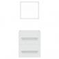 Preview: Badschrank mit Spiegel Weiß 41x38,5x48 cm
