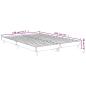 Preview: Bettgestell Sonoma-Eiche 135x190 cm Holzwerkstoff