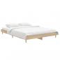 Preview: Bettgestell Sonoma-Eiche 135x190 cm Holzwerkstoff
