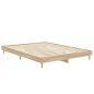 Preview: Bettgestell Sonoma-Eiche 135x190 cm Holzwerkstoff