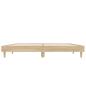 Preview: Bettgestell Sonoma-Eiche 135x190 cm Holzwerkstoff