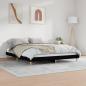 Preview: Bettgestell Schwarz 120x200 cm Holzwerkstoff