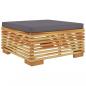 Preview: 5-tlg. Garten-Lounge-Set mit Kissen Massivholz Teak
