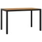Preview: 3-tlg. Garten-Essgruppe mit Kissen Poly Rattan Schwarz