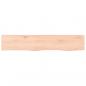 Preview: Wandregal 100x20x6 cm Massivholz Eiche Unbehandelt