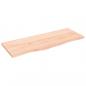 Preview: Wandregal 100x40x2 cm Massivholz Eiche Unbehandelt