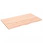 Preview: Wandregal 100x60x2 cm Massivholz Eiche Unbehandelt