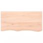 Preview: Wandregal 100x50x(2-4) cm Massivholz Eiche Unbehandelt