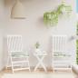Preview: ARDEBO.de - Gartenstuhl-Kissen 2 Stk. Mehrfarbig 50x50x3 cm Stoff