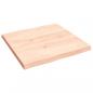 Preview: Tischplatte 60x60x(2-4) cm Massivholz Unbehandelt Baumkante
