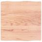 Preview: Tischplatte 40x40x2 cm Massivholz Eiche Behandelt Baumkante