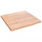 Preview: Tischplatte 40x40x2 cm Massivholz Eiche Behandelt Baumkante