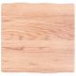 Preview: Tischplatte 40x40x(2-6) cm Massivholz Behandelt Baumkante