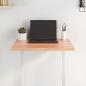 Preview: Tischplatte 60x50x2 cm Massivholz Eiche Behandelt Baumkante