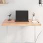 Preview: ARDEBO.de - Tischplatte 80x50x(2-4) cm Massivholz Behandelt Baumkante