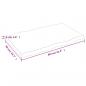 Preview: Tischplatte 80x50x(2-4) cm Massivholz Behandelt Baumkante