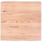 Preview: Tischplatte 60x60x(2-6) cm Massivholz Behandelt Baumkante
